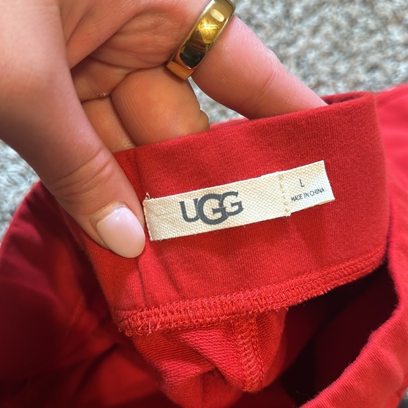 UGG Darian Set Men Red Shorts Cotton Large - Picture 8 of 9